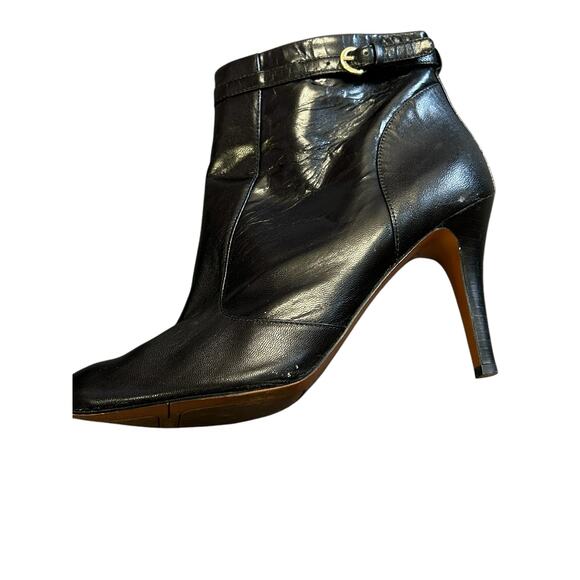 Nine West Mainstay Ankle Booties – Women’s 8M. Black leather stiletto heels - Picture 2 of 11